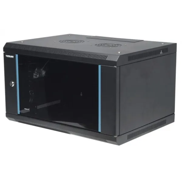Armario 09U 450X570 Int 19" Aço Preto