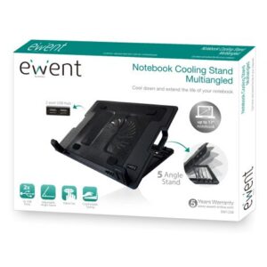 Base De Ventilação Ewent 2 Vent 2Usb Até 17"