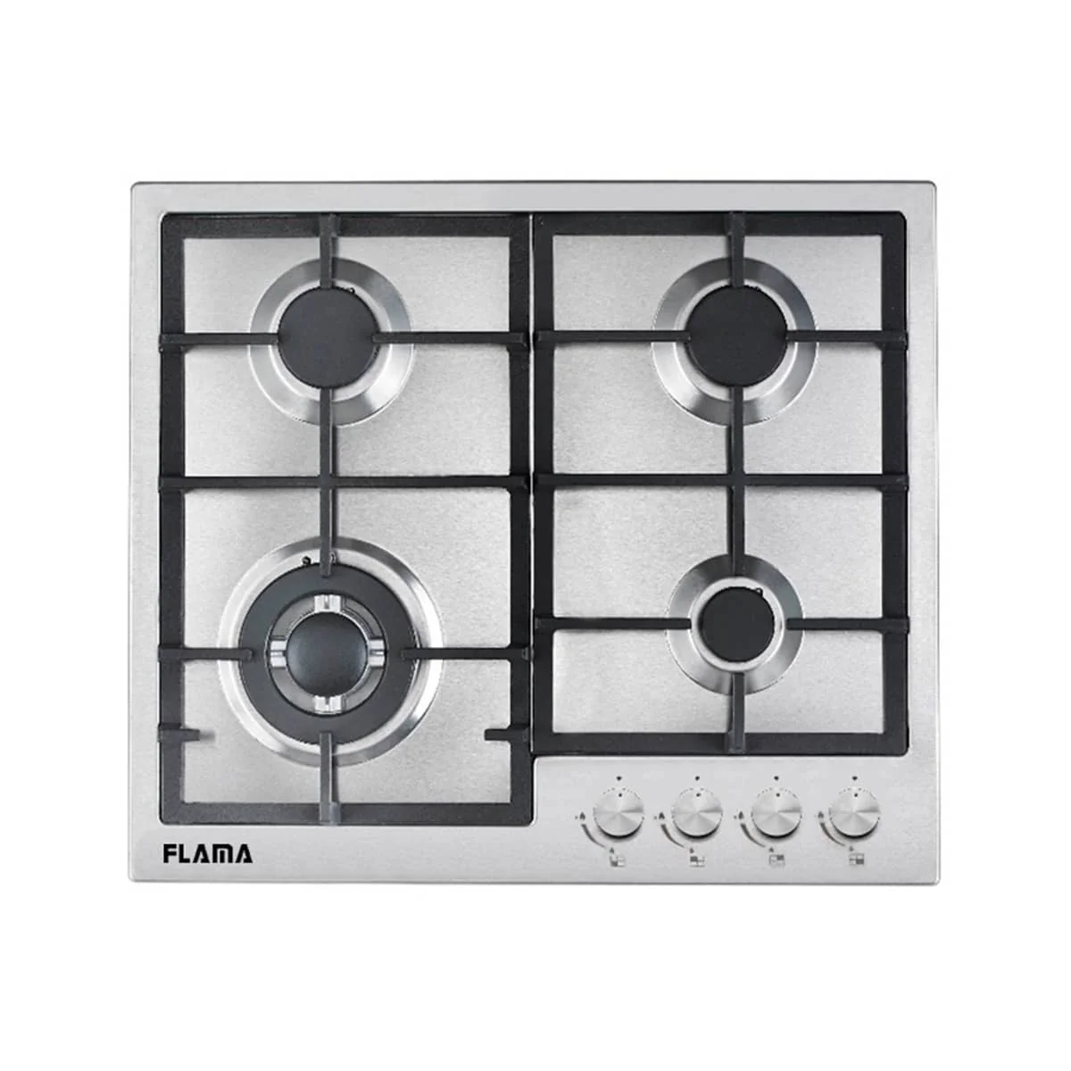 Gd b-in placa a gás encastre flama encastre inox frt 9006fl