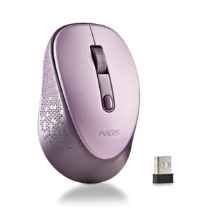 Mouse Ngs Dew Silent Wireless 2.4Ghz Lilás