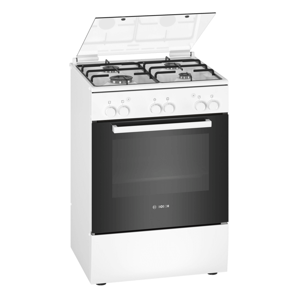 Gd fogao bosch 60cm gas/misto serie 2 forno electrico inox